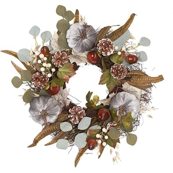 LONG TERUST 20" Farmhouse Wreath NEW IN BOX!